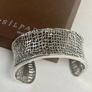 SILPADA Sterling silver woven barcaket